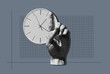 © Evgeniy Shvets/Stocksy - Hand With Raised Index Finger And Clock