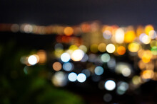 Night Lights Of A City.