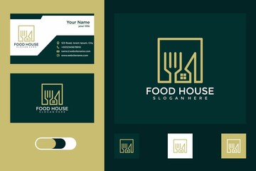 Wall Mural - food house logo design