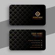© starlineart - luxury black and golden business card design