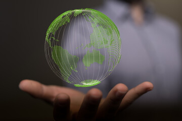 renewable energy concept earth day or environment protection