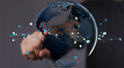 Poster - Business concept of Global network connection