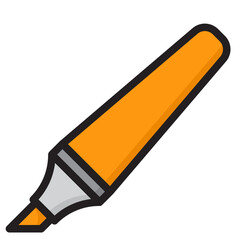 Wall Mural - marker color line style icon