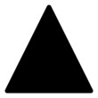 Triangle Flat Icon Isolated On White Background