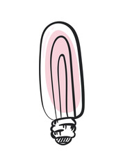 Poster - pink light bulb