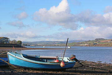 Wall Mural - River Teign at low tide from Shaldon