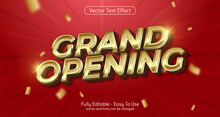 Grand Opening Editable Text Effect Template