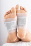 Fototapeta  - Detox feet pads natural herbal.