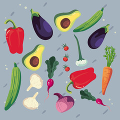 Sticker - healthy vegetables design