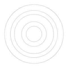 Aufkleber - Abstract random circles geometric circular element