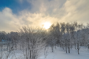 natural landscape in russia. Photo