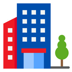 Wall Mural - apartment flat style icon