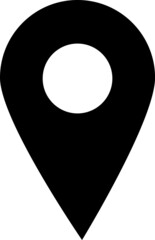 Poster - vector icon of simple forms of point of location.eps