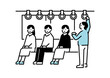 © wooca - 電車に乗った乗客のイラスト