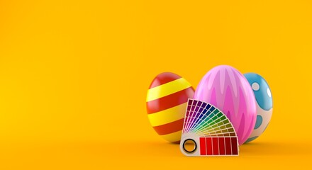 Sticker - Easter eggs with color sampler