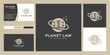 planet law logo design