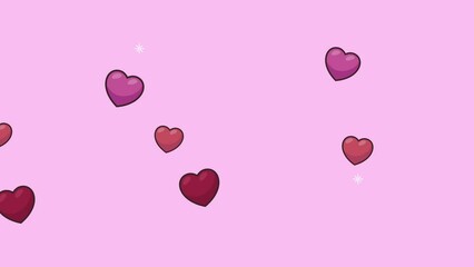 Sticker - happy valentines day hearts love pattern animation