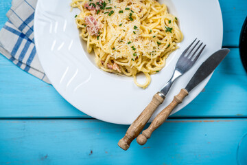 Wall Mural - Spaghetti ala carbonara