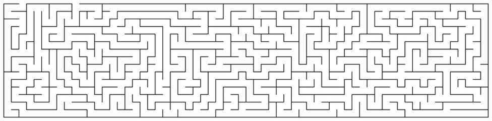 Vector illustration of maze or labyrinth isolated on white background