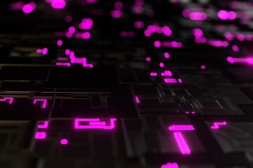 Poster - futuristic abstract 3d modern background