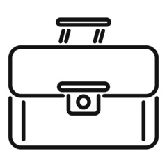 Poster - Classic briefcase icon outline vector. Business case