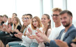 © ASDF - young seminar participants applauding during the meeting