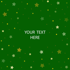 Fototapete - Starry celebration background with editable custom text message. Vector  stock illustration.