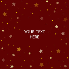 Fototapete - Starry celebration background with editable custom text message. Vector  stock illustration.