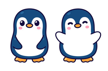 Wall Mural - cute cartoon penguin