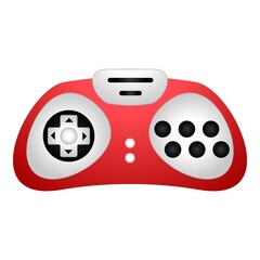 Poster - Video console joystick icon cartoon vector. Game control