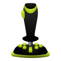 Poster - Station joystick icon cartoon vector. Game control