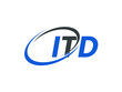 ITD letter creative modern elegant swoosh logo design