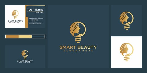 Wall Mural - smart beauty logo design