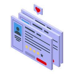 Poster - Avatar free course icon isometric vector. Online education. Learn school