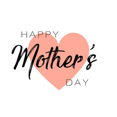 Wall Mural - Happy Mother's Day. Vector illustration	
