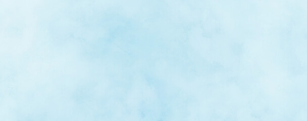 Wall Mural - breathtaking puffy faded watercolor happy soft bluish with light cyan colors abstract background