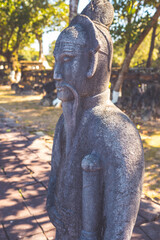 Status of A Man in The Old Palace in Huế
