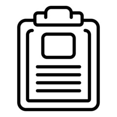 Poster - Clipboard conference icon outline vector. Online group. Business office