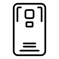 Poster - Shield phone case icon outline vector. Mobile cover. Device protect