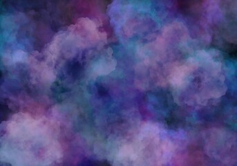 Wall Mural - abstract background in the form of many-colored clouds and is suitable for use in projects of imagin