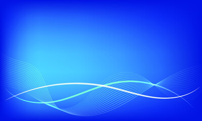 Wall Mural - abstract blue background with waves