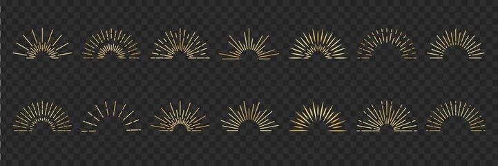 Wall Mural - circle sunburst. radial sun shine stamp. vector radial vintage explosion symbol