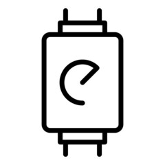 Poster - Gas boiler counter icon outline vector. Home heater. Water energy