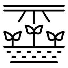 Poster - Plant irrigation icon outline vector. Water system. Garden drip
