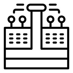 Poster - Modern irrigation system icon outline vector. Water drip. Garden farm