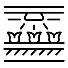 Poster - Plant irrigation system icon outline vector. Water drip. Garden farm