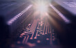 © Mentor56 - Macrophotograhy  of integraded circuits on Printed Circuit Board with golden pads and wires