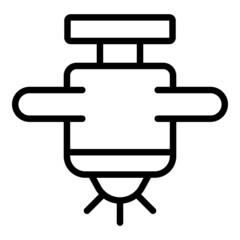 Poster - Irrigation head icon outline vector. Water system. Garden drip