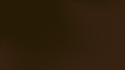 Poster - Abstract dots halftone brown dark color pattern gradient texture background.
