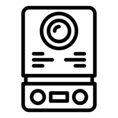 Poster - Video intercom entrance icon outline vector. Door system. Control security